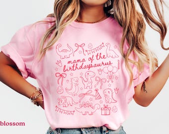 Dinosaur Girl Custom Birthday Shirt, Girl Dinosaur Birthday, 2rd Birthday Shirt Custom Three Rex Shirt Dinosaur Girl Boy Birthday Shirt