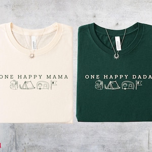 One Happy Camper Shirt Camping 1st Birthday Outfit Camping Vacation Shirt One Happy Camper Matching Family Tees Camp Mommy and Me Shirts