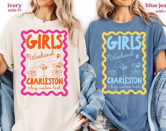Girls Weekend Shirt, Custom Girls Trip Shirt,Bestie Trip Comfort Colors Shirts and Tank Tops,Best Friend Summer Vacay Tee,Girls Vacation Tee
