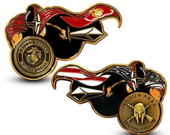 Marine Corps Spartan Challenge Coin