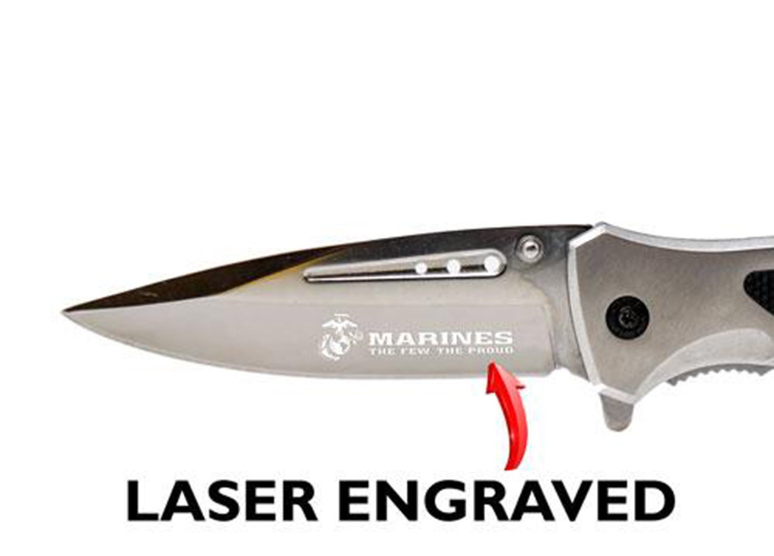 Officially Licensed USMC Stainless Steel Tactical Knife Etsy