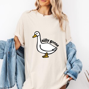 Comfort Colors® Silly Goose Shirt, Graphic Tee, Funny Goose Shirt, Perfect for Any Occasion, Gift for Goose Lovers