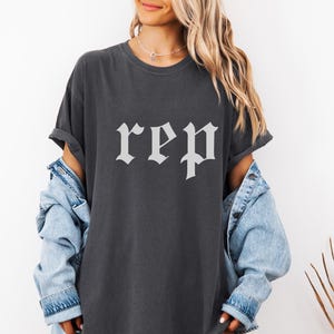 Rep Era Comfort Colors® Oversized T-Shirt | Rep Newspaper Shirt | Eras Concert Tee | TS Fan Gift | Relaxed Fit Rep Shirt