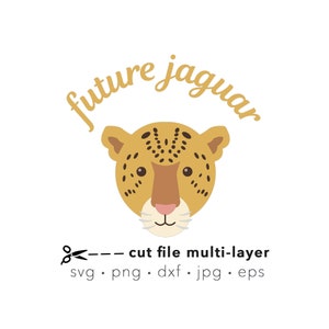Jaguar mascot svg, Future jaguar school spirit, Homecoming, digital cut file for Silhouette or Cricut, eps, png, jpg, SVG, dxf files