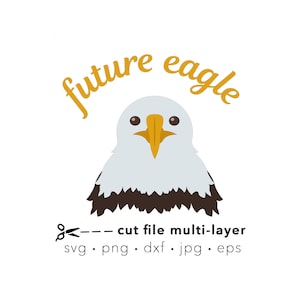 Eagle mascot svg, Future Eagle school spirit, Homecoming, digital cut file for Silhouette or Cricut, eps, png, jpg, SVG, dxf files