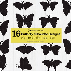 Butterfly svg, Butterfly silhouette, Butterfly clipart, Butterfly png, laser cut file, svg file for svg files for Silhouette and Cricut