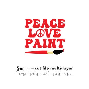 Paintbrush svg, Painter svg, Painter png, Silhouette svg files, Cricut cut file, art lovers gift, Painter clipart, artist svg, painters gift