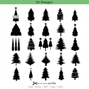 Christmas Tree SVG Bundle, Christmas Tree svg, Silhouette, Cricut svg, Christmas tree clipart, Christmas png, Christmas svg, laser cut file