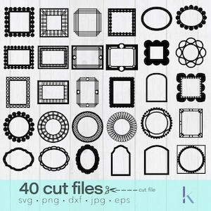 Rahmen SVG, Rahmen Bundle SVG, Bilderrahmen SVG, Rahmen Bundle, svg für Silhouette, Cricut, Laser cut Datei, personalisierte Rahmen