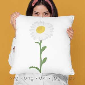 Daisy svg, Daisy png, Birth month flower svg, flower svg, floral svg, wildflower svg, Silhouette svg files, file for Cricut, laser cut file