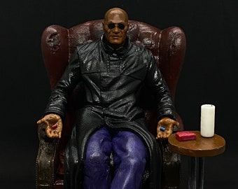 Morpheus ( Die Matrix ) Büste, Morpheus Skulptur, handgemachte Kunst, Dekoration, Matrix Film