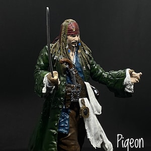 Captain Jack Sparrow 3d Figure Bust / Pirates Of The Caribbean Head Sculpture, Handmade Art, Decoration