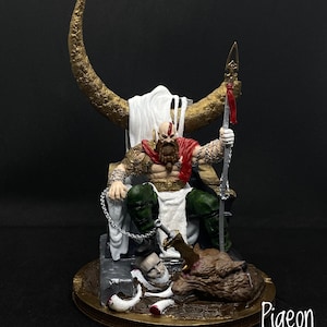 God of War Kratos Bust, Kratos Sculpture, Handmade Art, Decoration, Video Game Figure