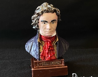 Ludwig van Beethoven figuurbuste, componist, pianist, standbeeld