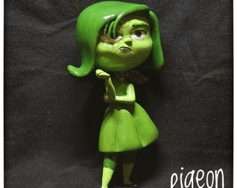 The Inside Out Disgust Bust Figure / Hand Painting