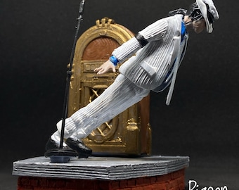 Busto de Michael Jackson / Rey del Pop / Thriller / Jelly Bean / Pintado a mano