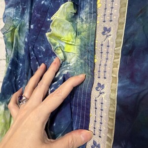 Watercolor Ice Dye Tie Dye Upcycled Anthropologie Top Small/4 image 8