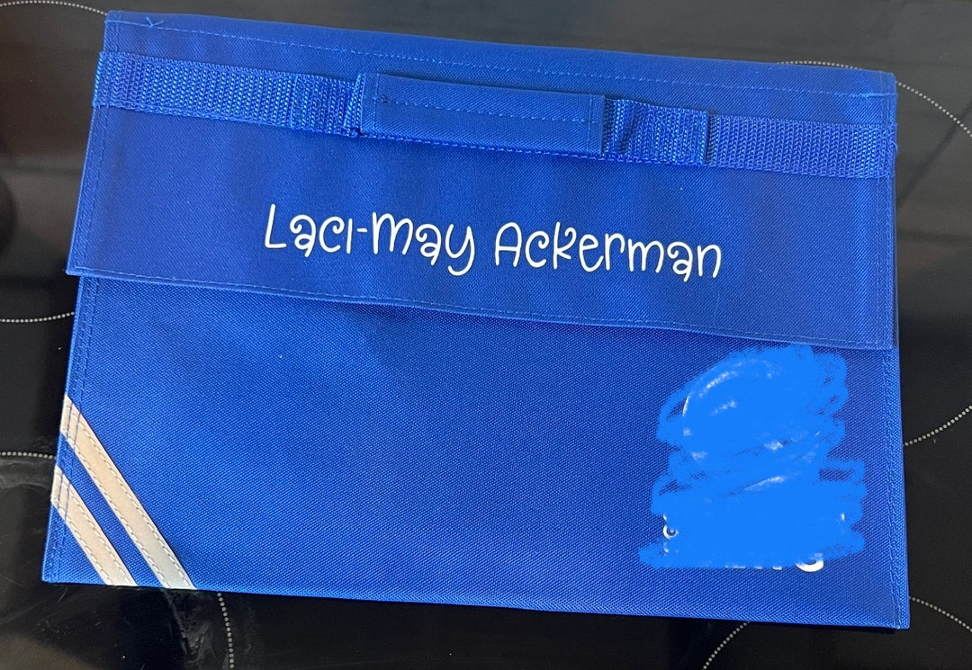 Children Personalised Book Bag Etsy