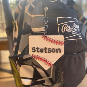 Baseball Bag Tag, Baseball Keychain, baseball name tag, Softball Name Tag, Softball bag Tag, Fall Ball, T Ball Tag