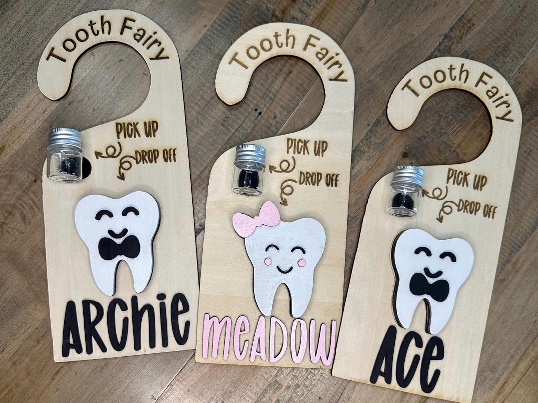 Personalized Tooth Fairy Door Hanger - Etsy