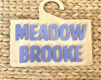 Custom School Pickup Sign: Wooden Car Rider Tag