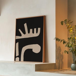 Salam Arabisch Abstrakter Druck, Digitaler Poster-Druck-Download, Minimal Kunst, Handgezeichnet, Galerie Wandkunst, Moderne Druck, Kunst des Nahen Ostens