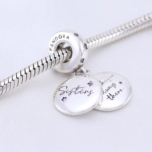 Forever Sisters Pandora Charms Always There Pink Stars Double Dangle