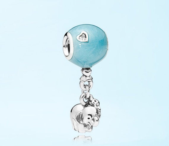 Elephant and Blue Balloon Pandora Charm Baby Boy