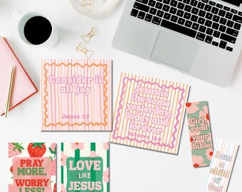 Christliche Ermutigungskarten & Lesezeichen | Schrift, Glaubens Geschenk für Frauen