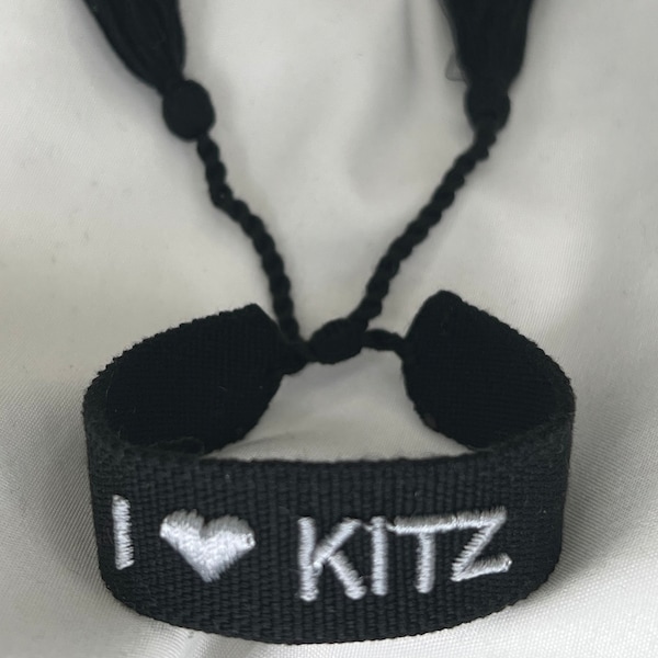 I love Kitz schwarz-Silber