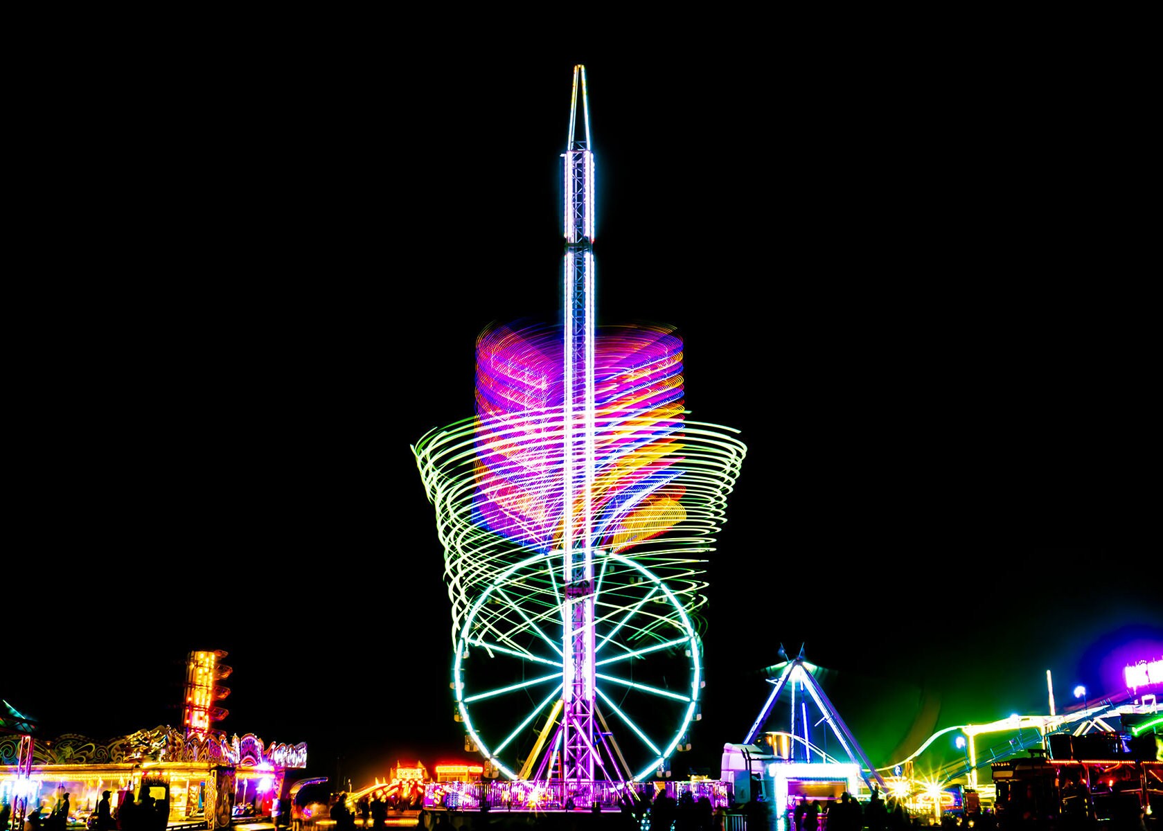 Photographic print (A3) - "A Night at The Great Dorset Steam Fair" wall art