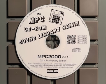 MPC CD-ROM Sound Library Remix / Boot Disk for the Akai MPC2000 mpc-2000 Disc