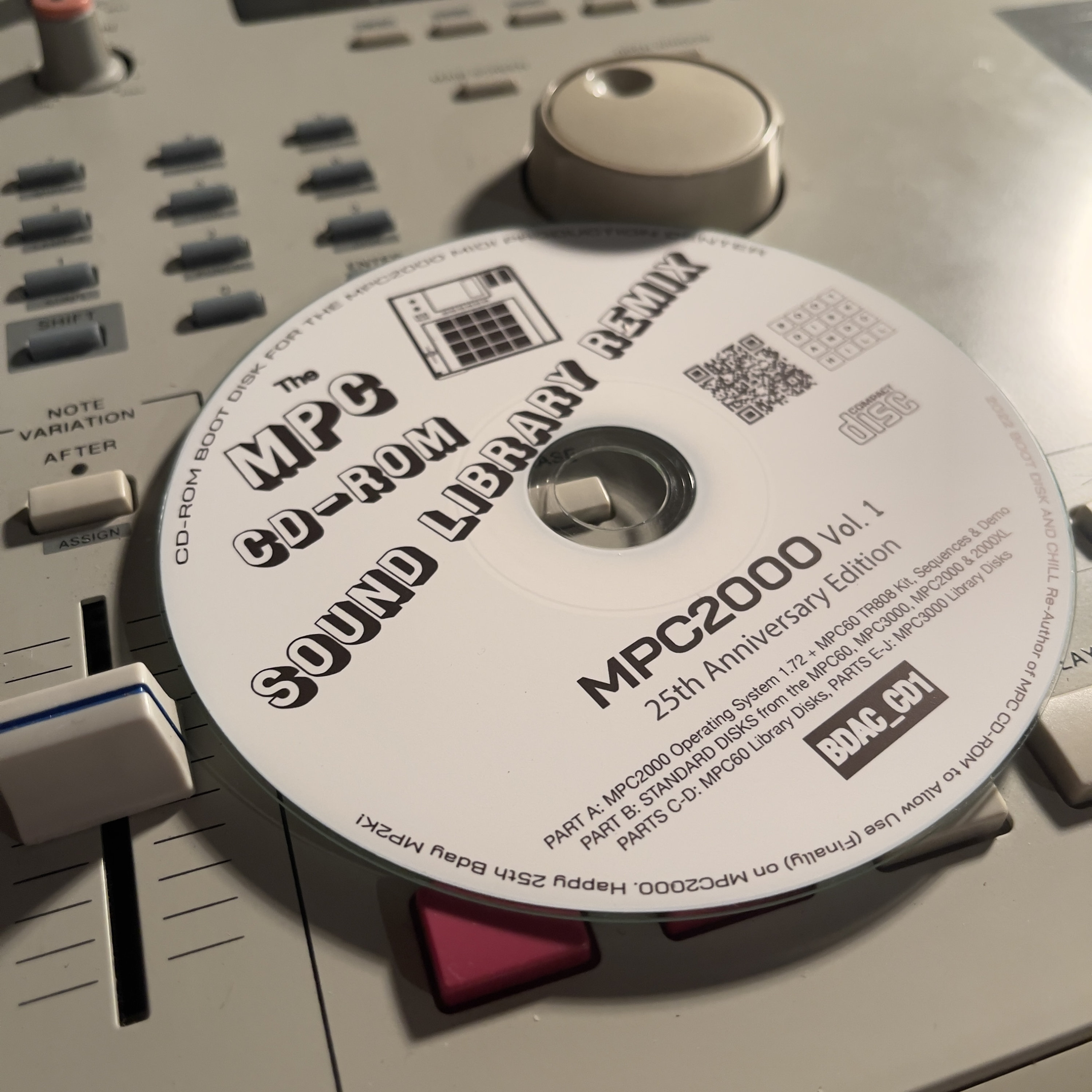 MPC CD-ROM Sound Library Remix / Boot Disk for the Akai