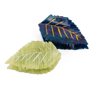 Perilla Leaf hair claw clip, Acetate Plant design, Great gift