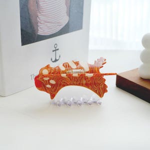 Cat/Kitty hair claw, Cute animal hair claw, Gift idea