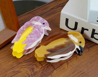 Bird Hair Claw Clip: Large Acetate Design