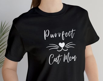 Cat Mom Shirt | Cat Lover Tee | Cute Cat Shirt | Cat Themed Gifts For Women | Animal Lover Tee | Cool Cat Shirt For Her | Funny Cat Shirt