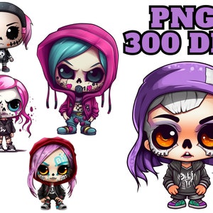 Skull Girl Clipart, Graffiti Street Art, Shirt Sublimation PNG, Cool Graffiti Skullgirl, Commercial Use, Instant Digital Download, Urban Art