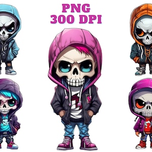 Skull Boy Clipart, Graffiti Street Art, Shirt Sublimation PNG, Cool Graffiti Skullboy, Commercial Use, Instant Digital Download, Urban, Cute