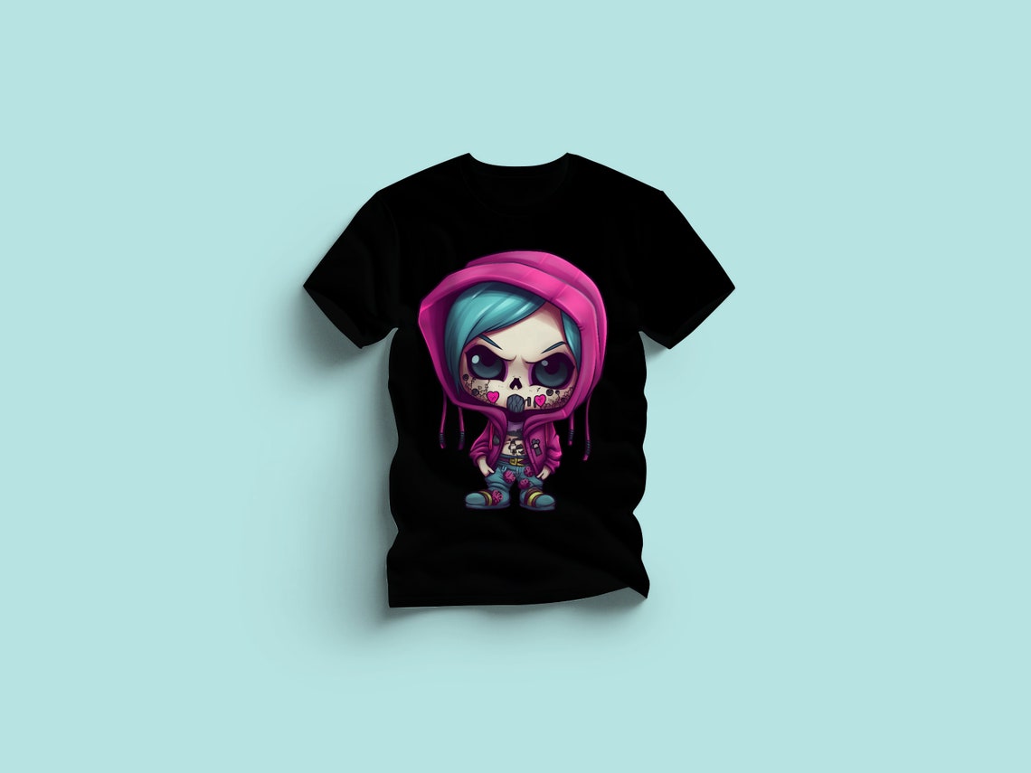 Graffiti Skull Print Women's Sweatshirt