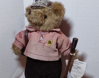 The Town & Country Collection by Alton Blake Galleries Golfer Bear 11.5"