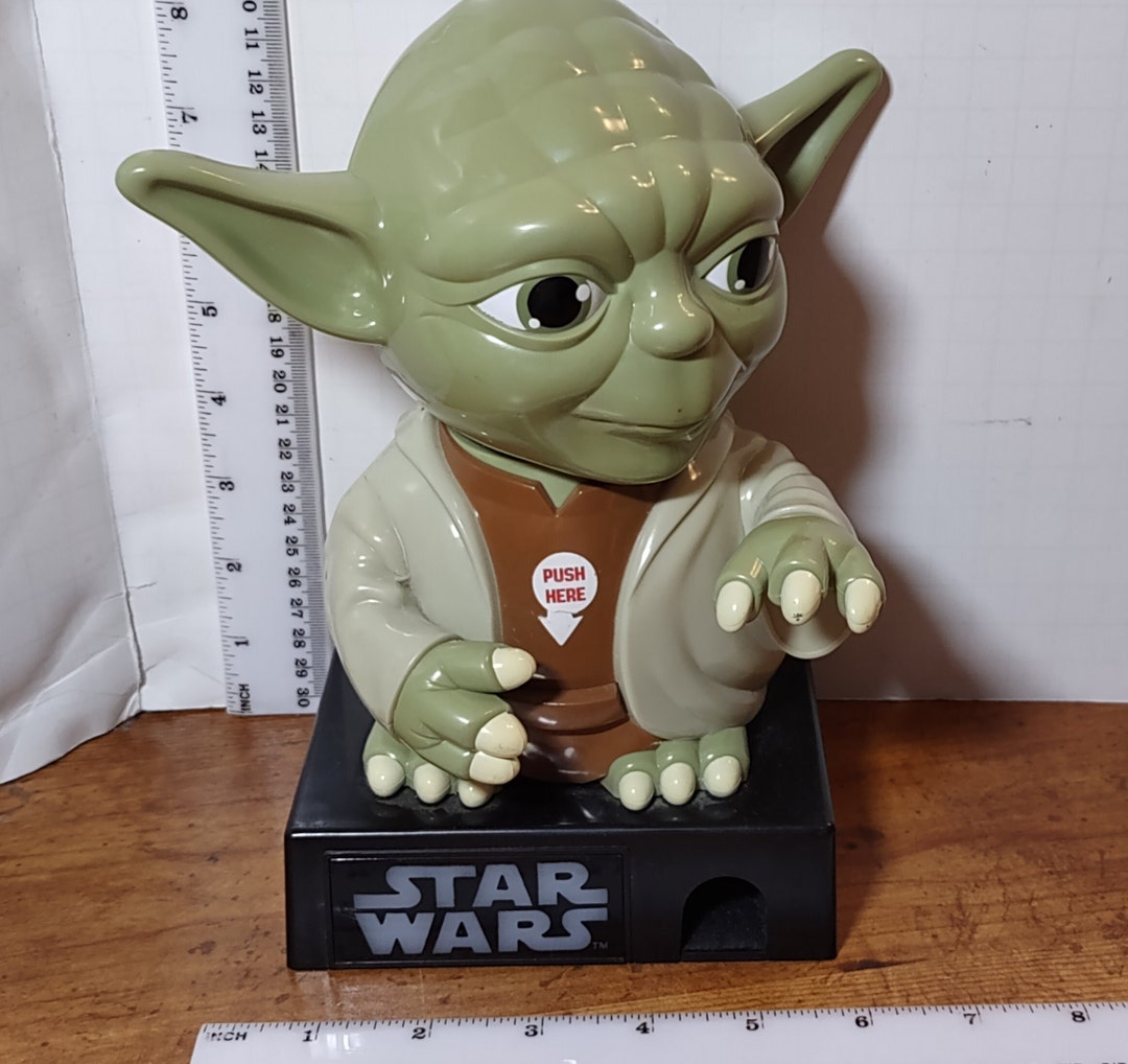 Star Wars 8.5 Plastic Talking Yoda Candy Dispenser Etsy