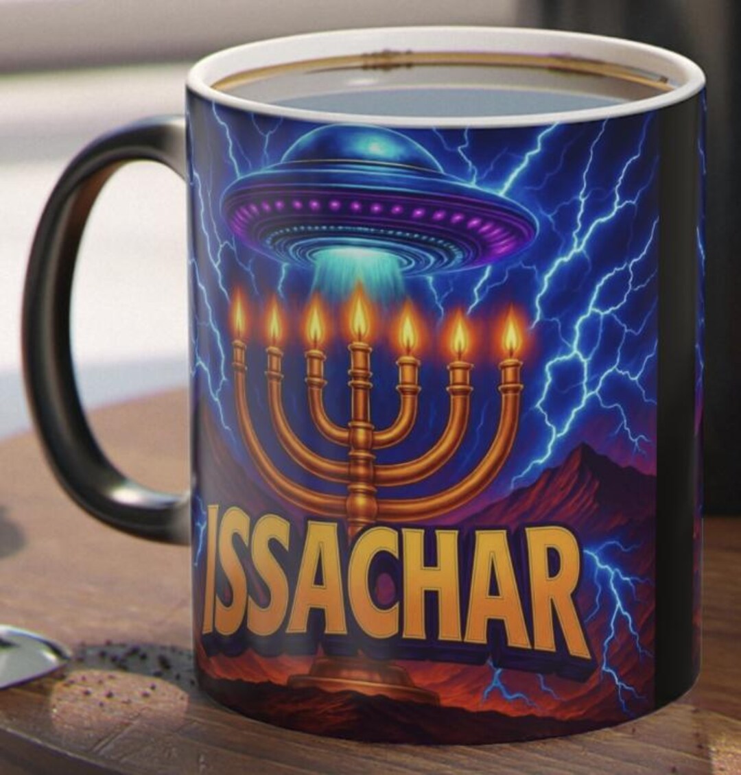 Issachar Color Changing Morphing Mug Electric Design, Gift for Coffee ...