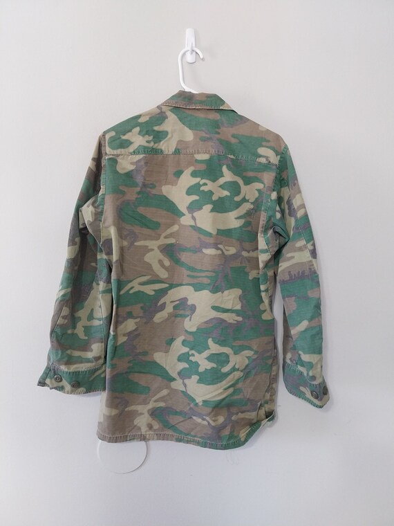 Vintage Vietnam War ERDL Camo Jungle Fatigue Jacket U… - Gem