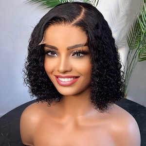 Afro Kinky curly 4x4 lace closure unit grade 11a remy glueless ready to wear wig