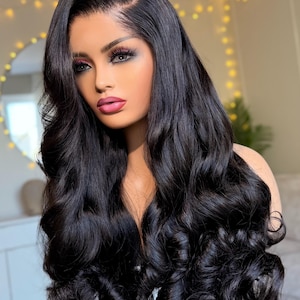 6x6 HD Glueless Lush Bouncy 22inches Wig with 100% Virgin Human Hair.