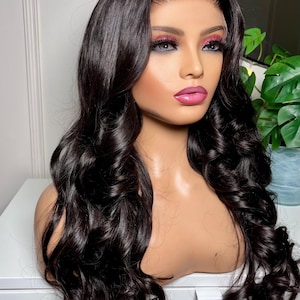 Luxury Virgin preplucked prestyled 5x5  HD Lace Glueless Wig