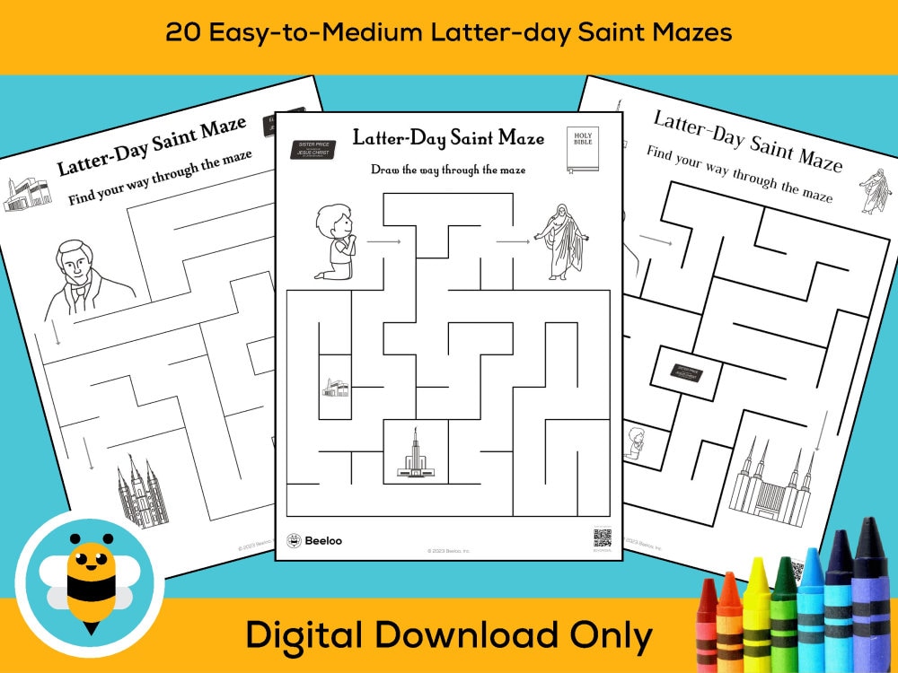 20 Easy-to-medium Latter-day Saint Mazes - Etsy