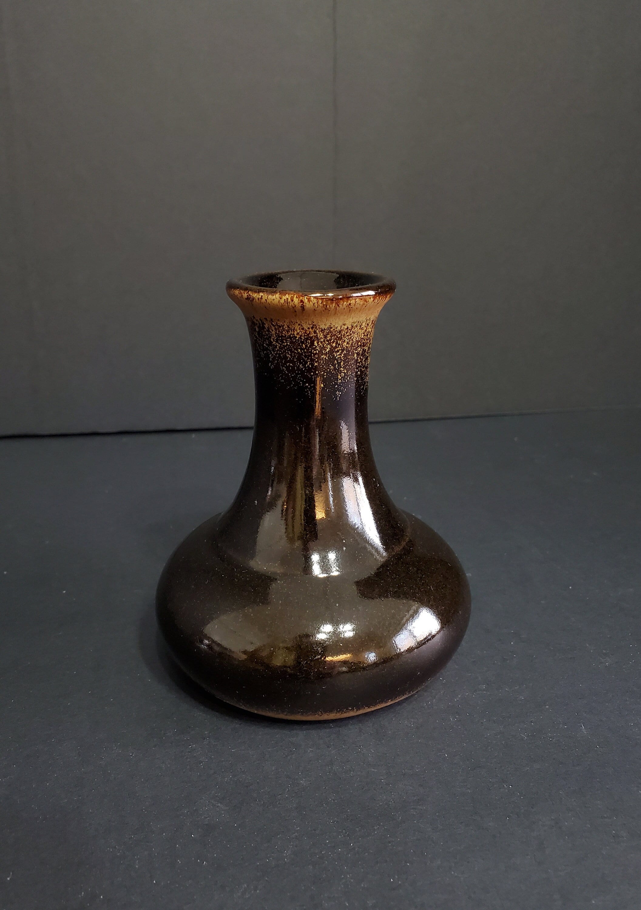 PIC USA Vintage Earth Tone Bud Vase. Vintage PIC Pottery Vase.