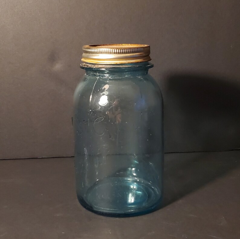 Antique 19231933 Ball Canning Jar With Vintage Ball Canning Lid